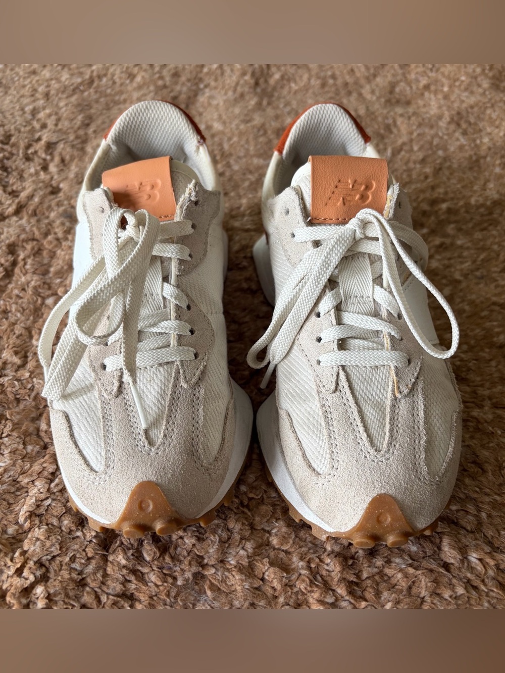 Size 5.5 - New Balance 327 Sea Salt Rust Oxide W - Picture 2 of 9